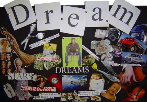 Dream / wish / vision board