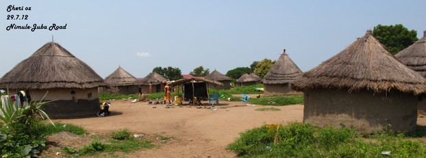 Tukul Compound Along the Nimule-Juba Road