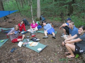 Cooking Dinner on the Appalachian Trail