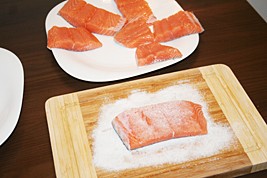 Rub Salmon in Low-Sodium Salt