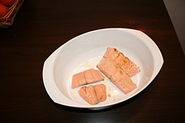 Place Salmon in Baking Dish