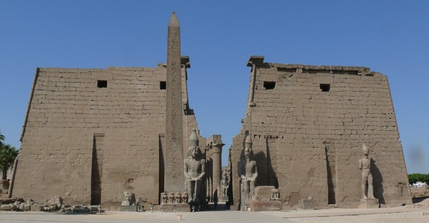 The Entrance to the Luxor Temple