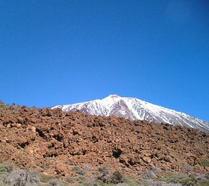 Snow-capped Mt Teide