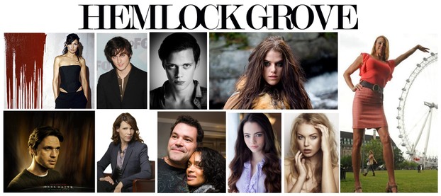 The cast of the Hemlock Grove TV show