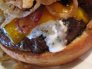 Blue Cheese Burger with Bacon