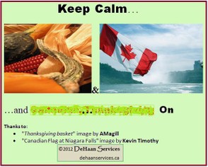 "Keep Calm for Canadian Thanksgiving (setup)" image by Mike DeHaan