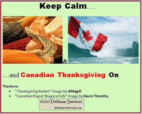 "Keep Calm for Canadian Thanksgiving" image by Mike DeHaan