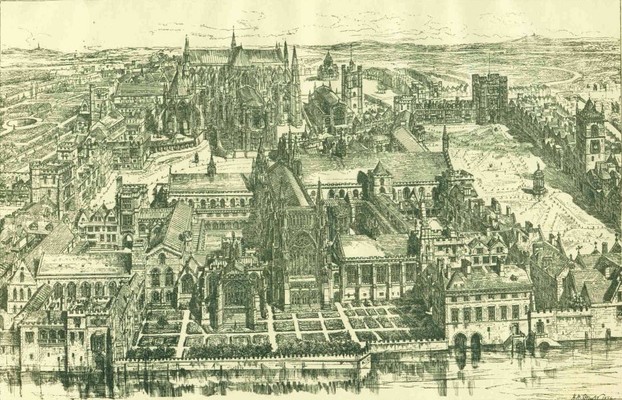 Image: Westminster in the 16th century