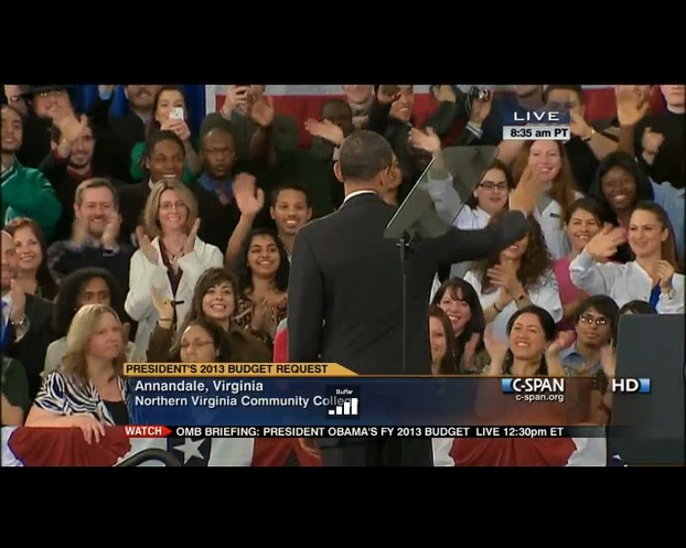 My Daughter Greeting President Obama