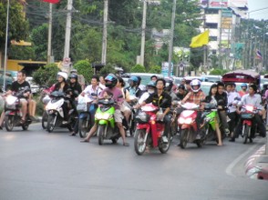 Traffic in Hua Hin