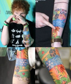 Ed Sheeran Paw Tattoo