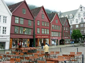 The Old Town in Bergen, Norway