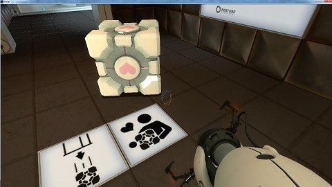 Image: Happy Days! Meeting the Companion Cube