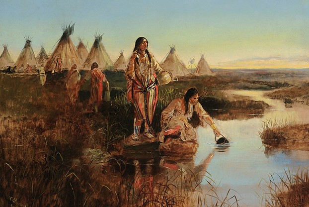 Water for Camp by Charles Marion Russell