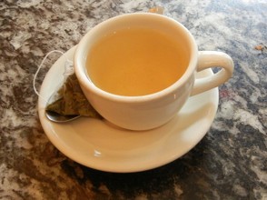 Dragonwell Green Tea - Cup and Tea Bag