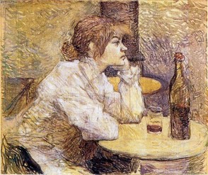 Suzanne modelled for Lautrec's "The Hangover"