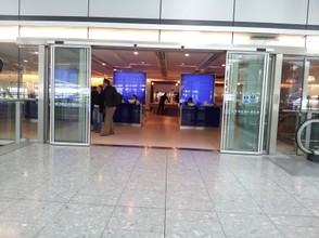 Entrance to the Terrace Lounge on the Main building of LHR Terminal 5