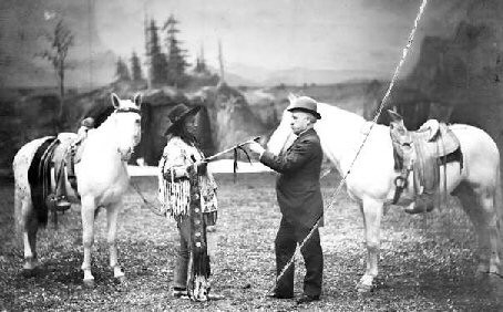 Chief Joseph and his horse