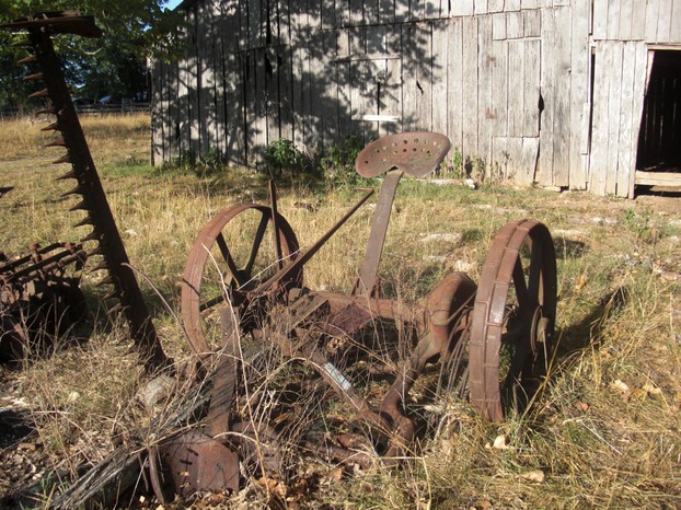 Antique Farming Equipment: Horse Drawn Tractor