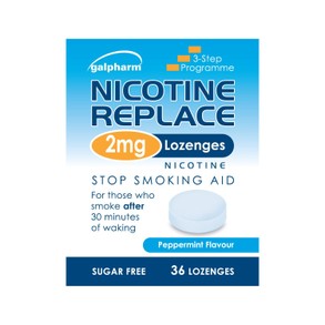 GALPHARM Nicotine Replace PEPPERMINT Flavour 2mg Lozenges 36's