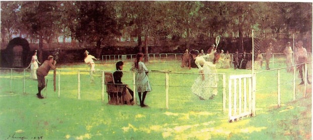 The Tennis Party by James Lavery