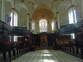Interior of St. Clement Danes Curch
