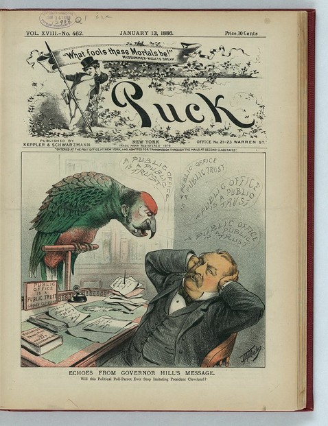 President Cleveland and Parrot
