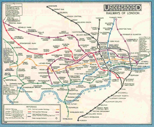 Fred Stingemore's Map of the London Underground