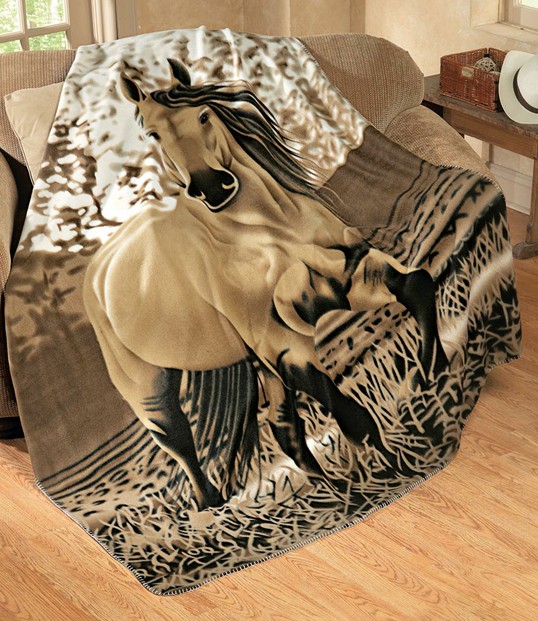Buckskin Horse Throw from Collections Etc.