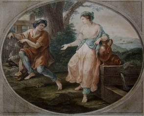 Aesop and Rhodopis by Angelica Kauffmann