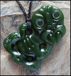 Tiki Jade Sculpture