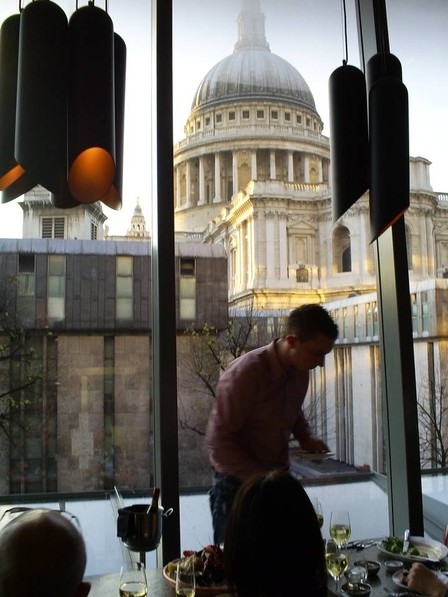 View of St Paul's from 'Barbecoa'