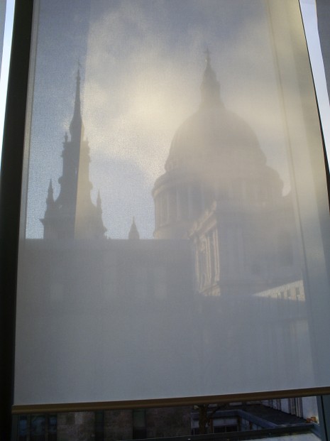 St Paul's  filtered through Barbecoa blinds