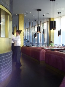 Inside  'Barbecoa' Restaurant