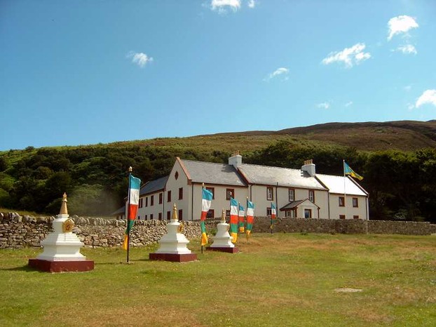 Buddhist Centre for world peace and health on Holy Isle