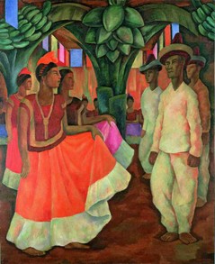 Diego Rivera Dance in Tehuantepec (Baile in Tehuantepec), 1928
