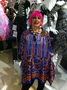 Zandra Rhodes at the Fashion and Textile Museum
