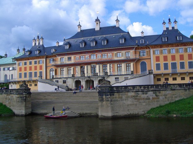 Pillnitz Castle from the River Elbe