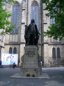 Statue of J.S. Bach near St. Nikolai Church