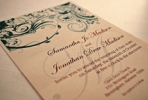 There is nothing wrong with beautiful traditional wedding invitations