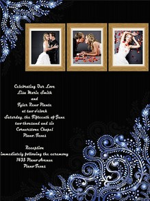 Your wedding invitation can be emailed out quickly