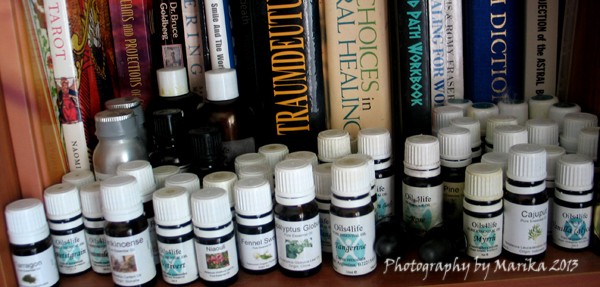 A Small Selection Of My Essential Oils At Home