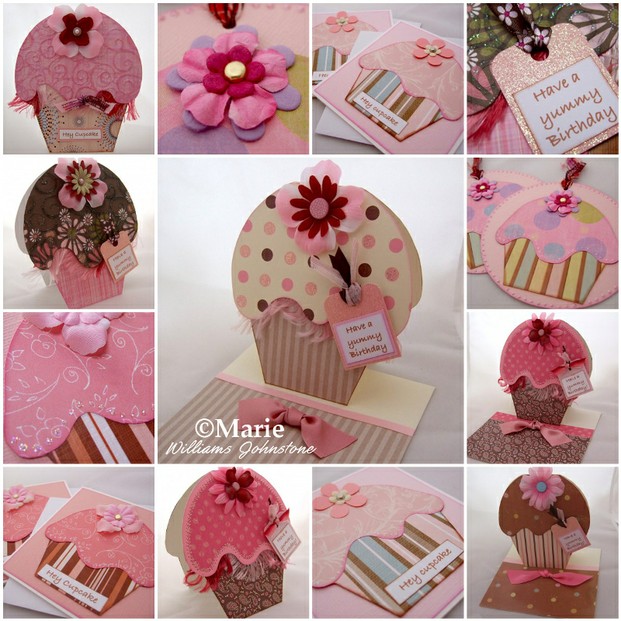Cupcake Cards and Handmade Tags Mosaic