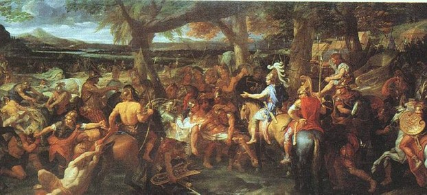 "Alexander and Porus" by Charles Le Brun, painted 1673.