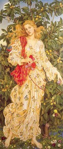 Florentine flowers on Flora's dress