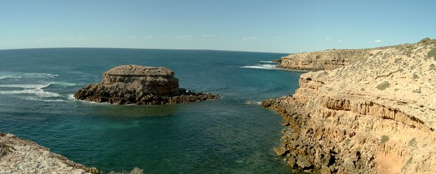 Cape Bauer panorama: named by Matthew Flinders to honor Ferdinand; located on Gibson Peninsula, state of South Australia