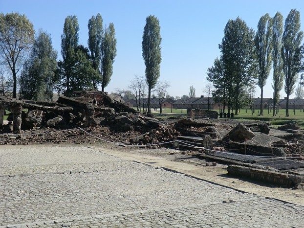 Image: Gas Chamber (Destroyed) at Auschwitz II.