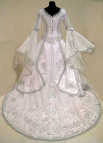 Medieval vintage wedding dress