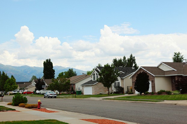 Standard middle-class neighbourhood in Utah