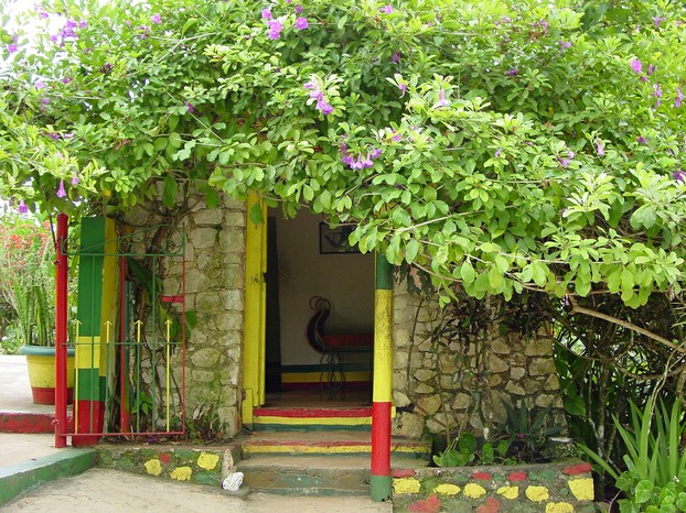 Bob Marley's birthplace: adjacent to his mausoleum, on grounds of museum dedicated to his life and music